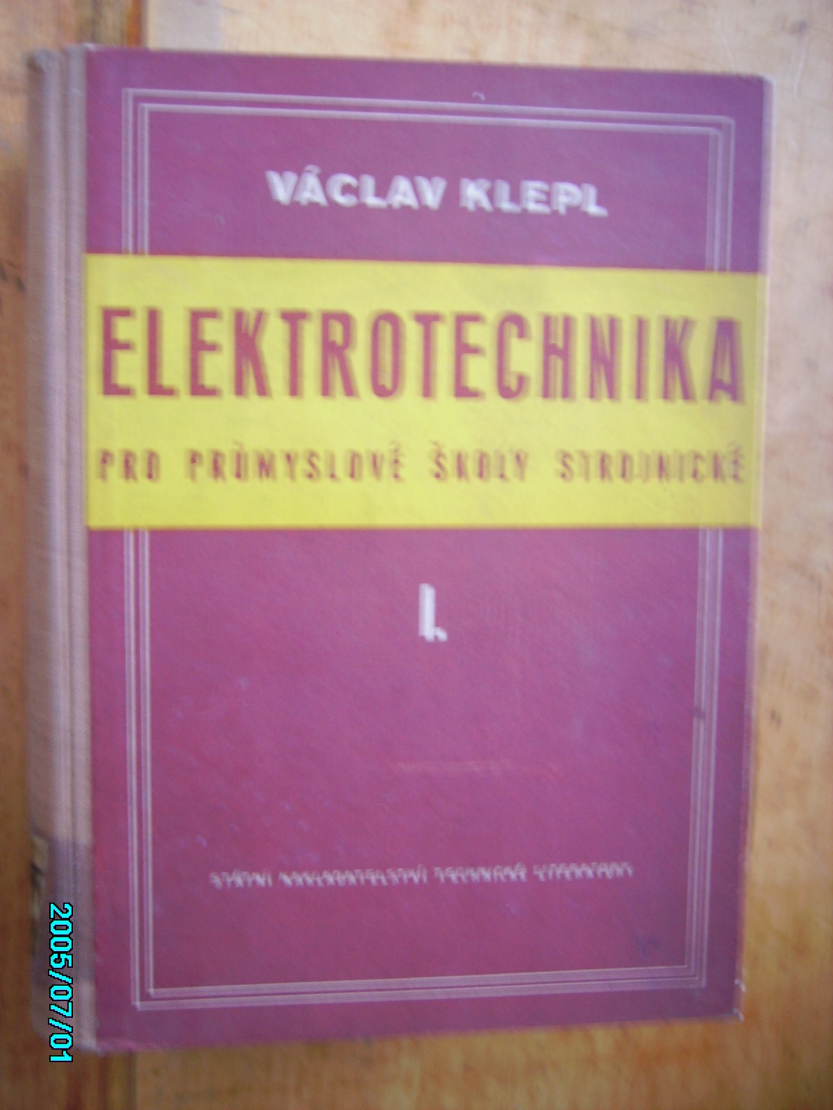 zobrazit detail knihy Klepl, V: Elektrotechnika pro prmyslov koly ele