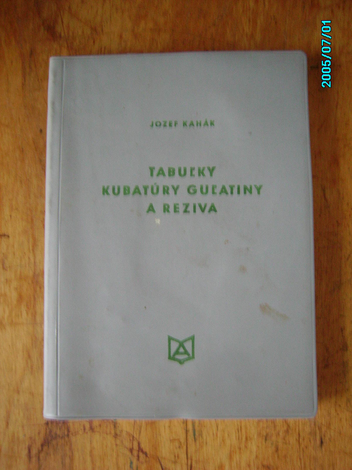 zobrazit detail knihy Kahk: Tabulky kubatury gulatiny a reziva 