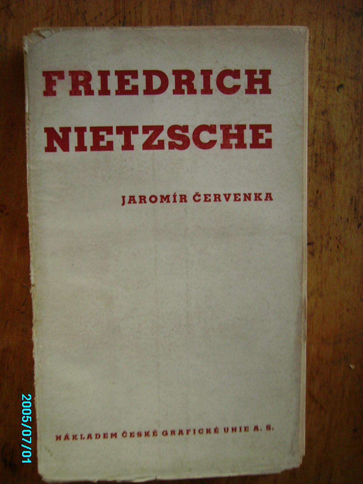 zobrazit detail knihy ervenka, J.: Friedrich Nietzsche  Studie o jeho i