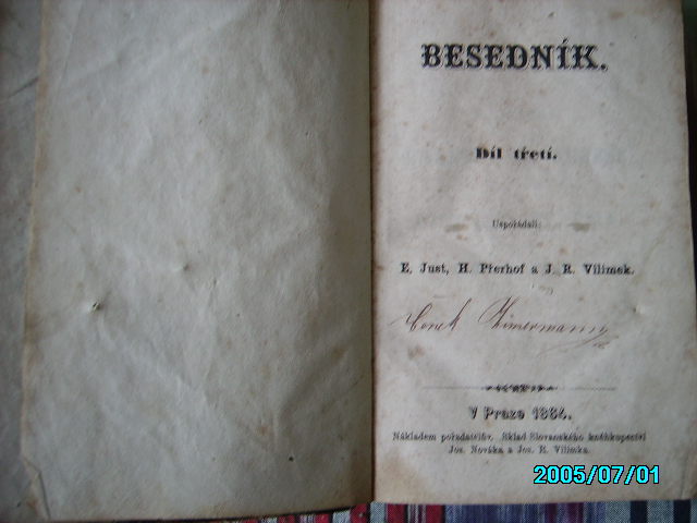 zobrazit detail knihy Besednk 1864