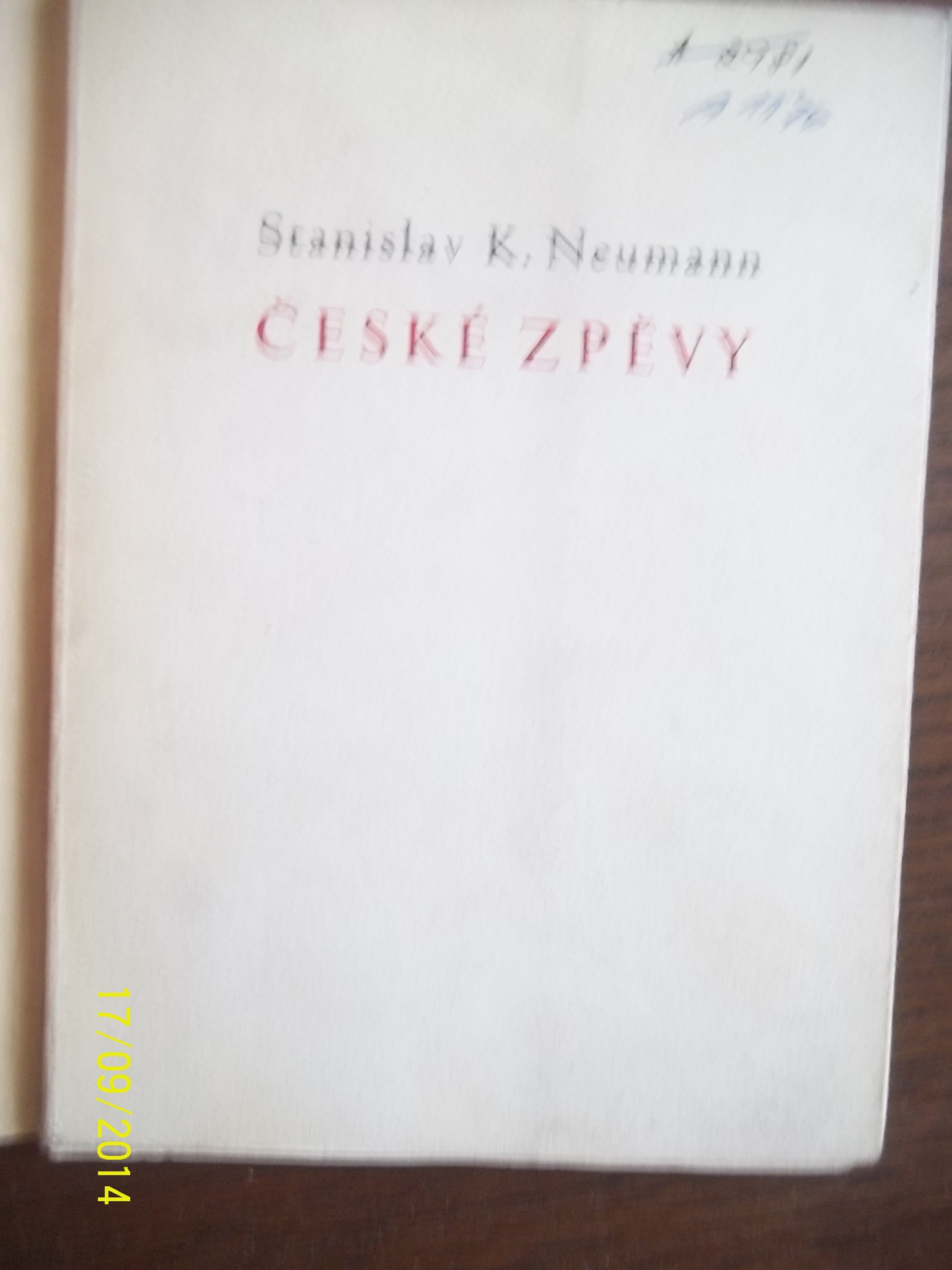 zobrazit detail knihy Neumann, Stanislav K.:  esk zpvy 