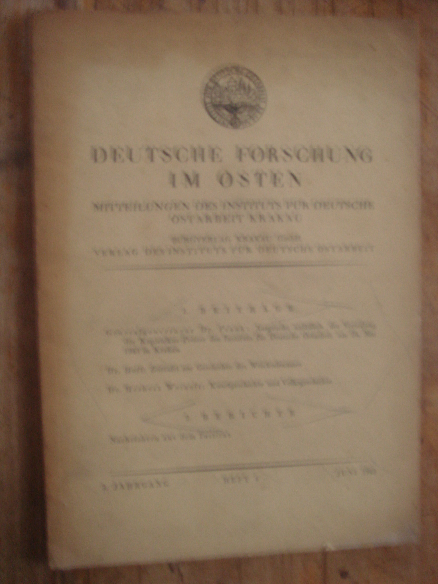 zobrazit detail knihy Deutsche Forschung im Osten. Mitteilungen des Inst