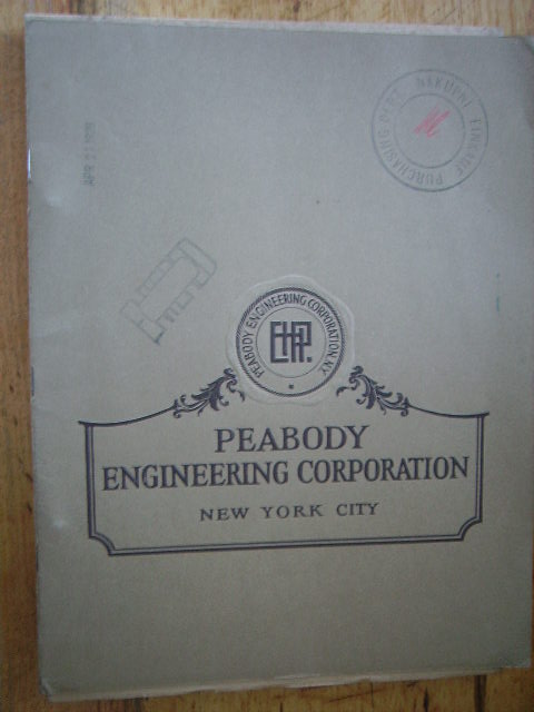 zobrazit detail knihy Peabody Engineering Corporation New York City 