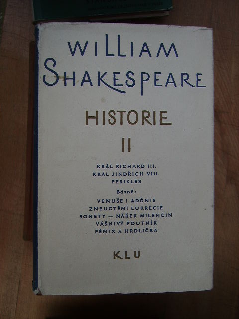 zobrazit detail knihy Shakespeare William: Historie I+II
